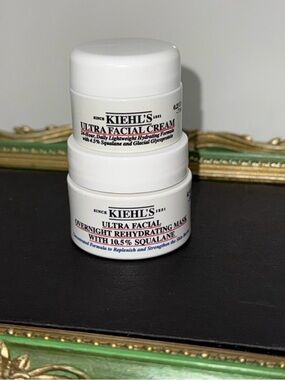 Kiehl’s Ultra Facial Duo: Cream & Overnight Rehydrating Mask - NEW